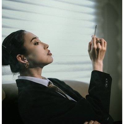 黑白模特