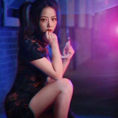 夜景模特