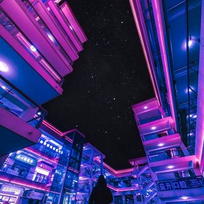 夜景模特