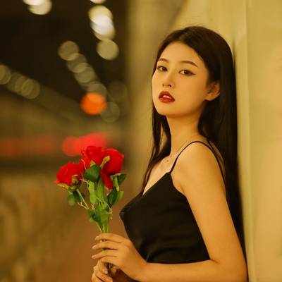 夜景模特