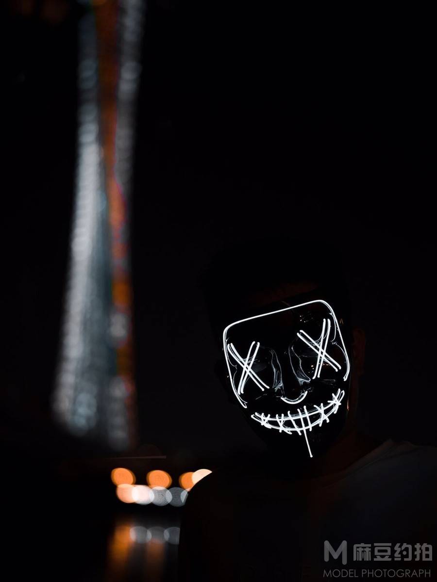 夜景模特