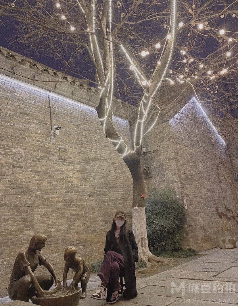 夜景模特