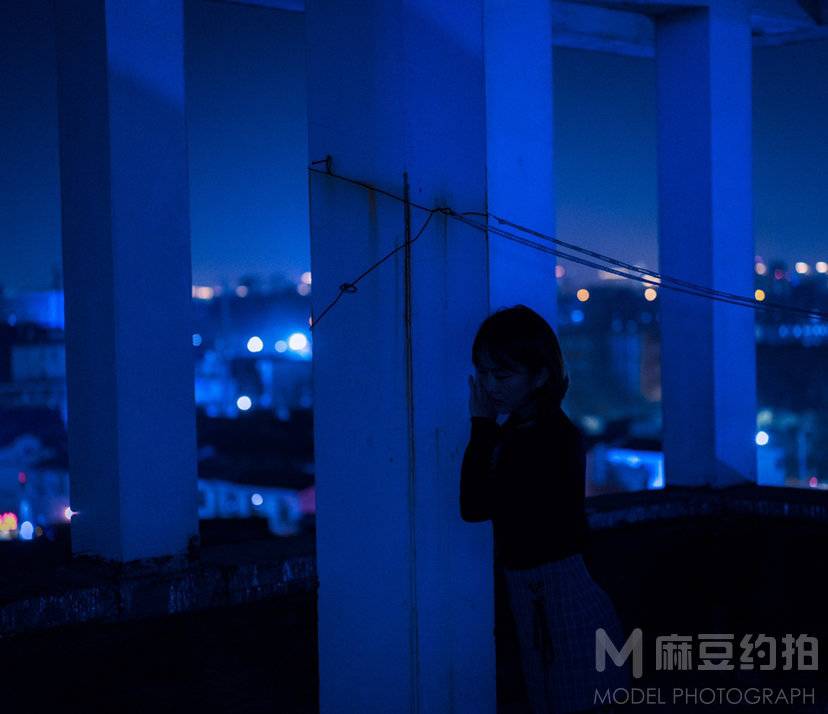 夜景模特
