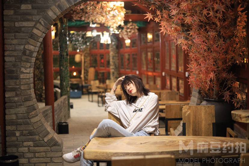 夜景模特