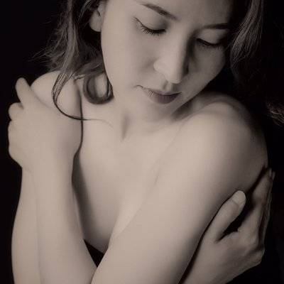 黑白模特