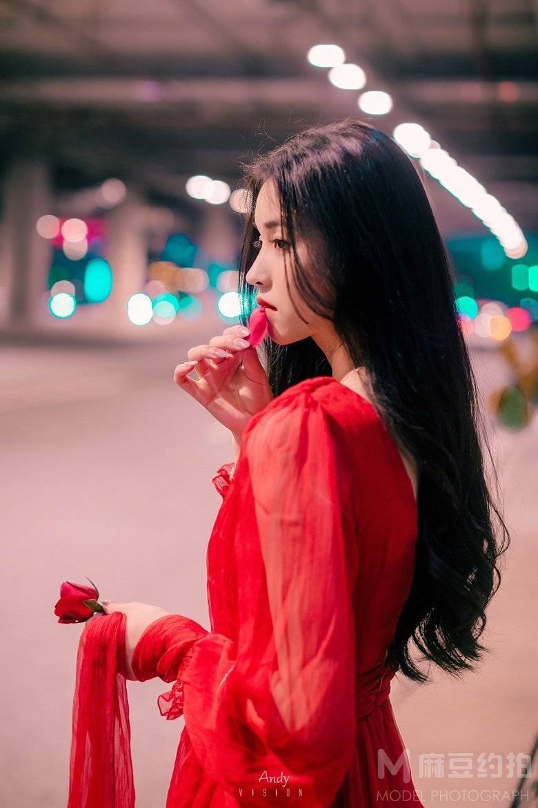 夜景模特