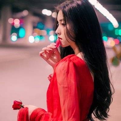 夜景模特