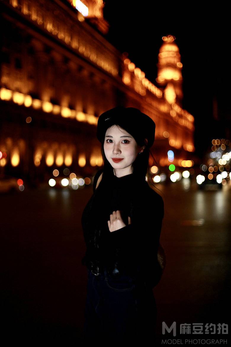 夜景模特