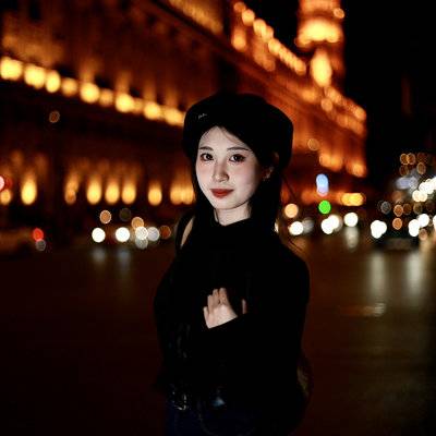 夜景模特