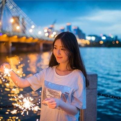 夜景模特