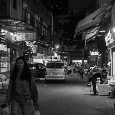 夜景模特