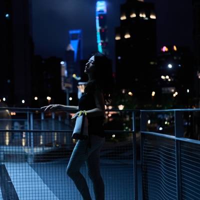 夜景模特