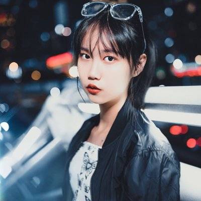 夜景模特