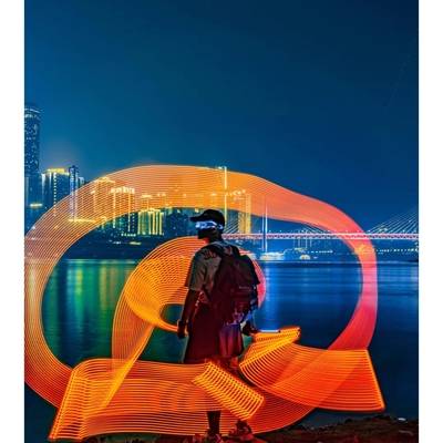 夜景模特