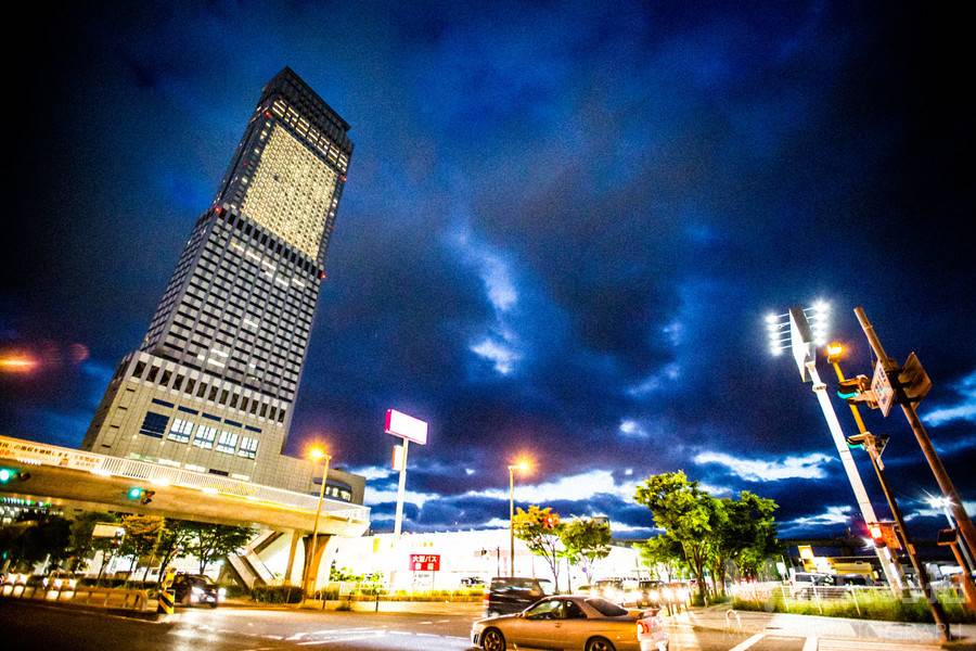 夜景模特