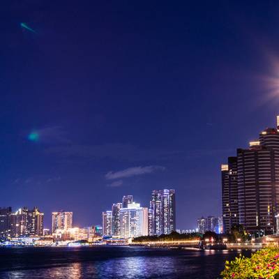 夜景模特