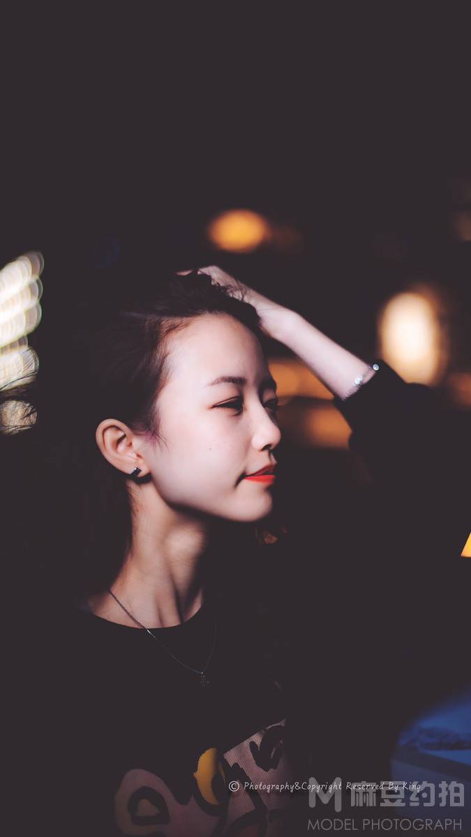 夜景模特