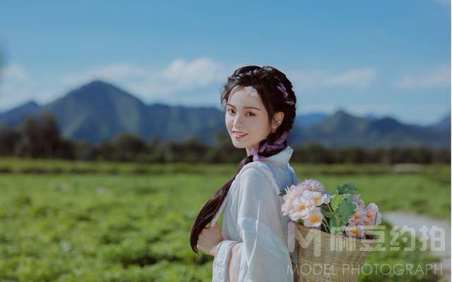 黑白模特