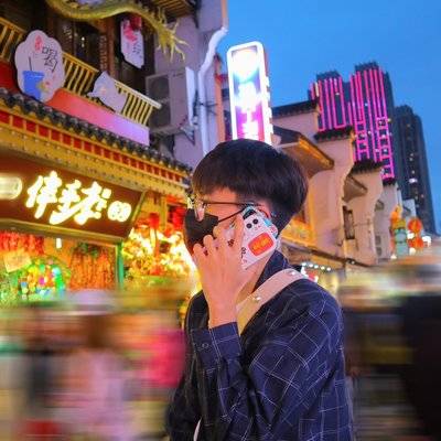 夜景模特