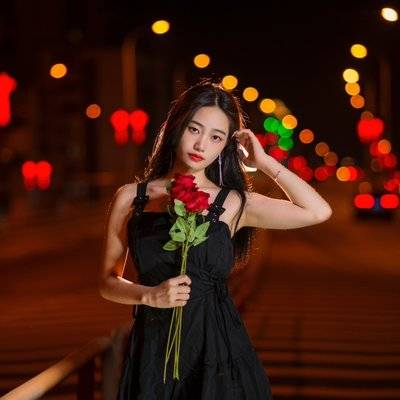 夜景模特