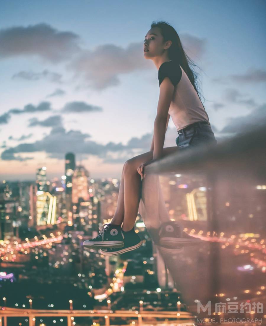 夜景模特