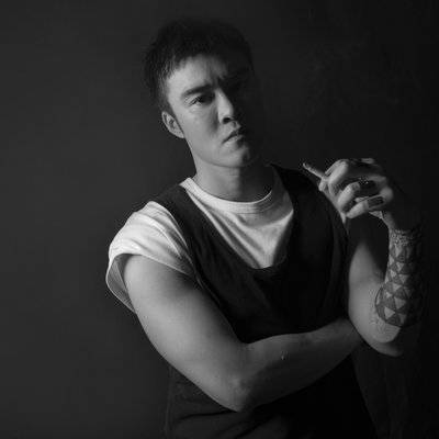 黑白模特