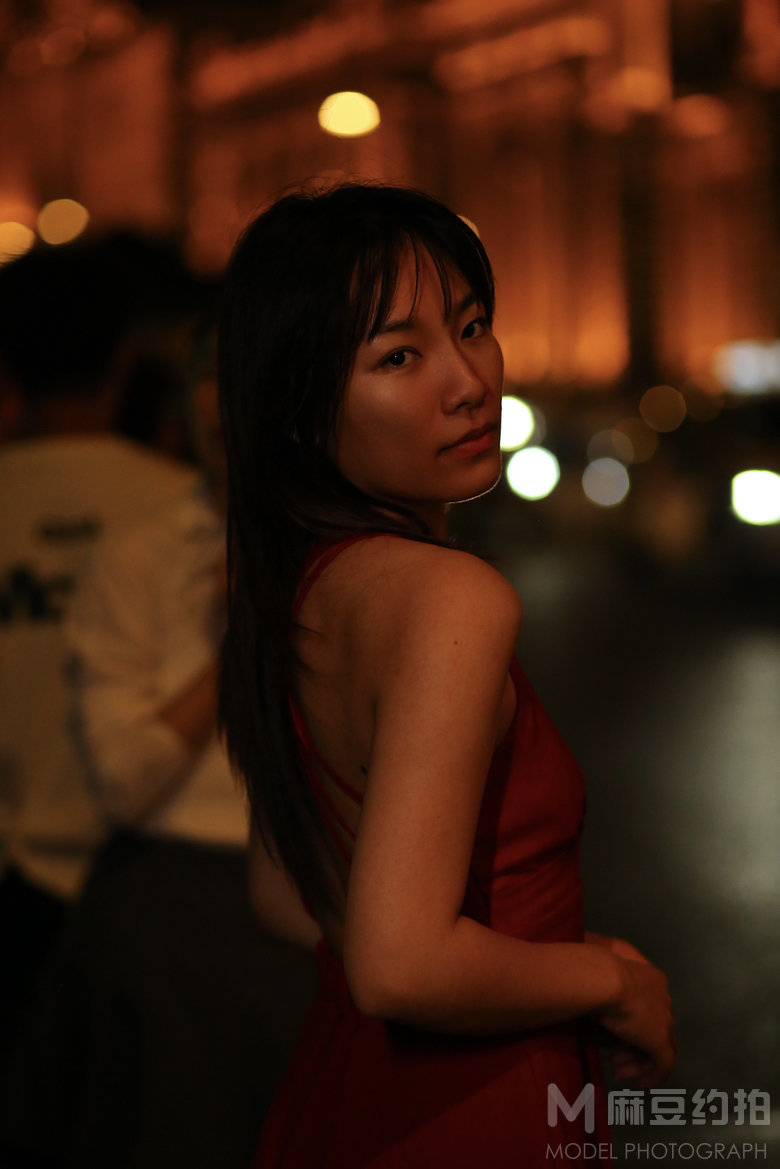 夜景模特