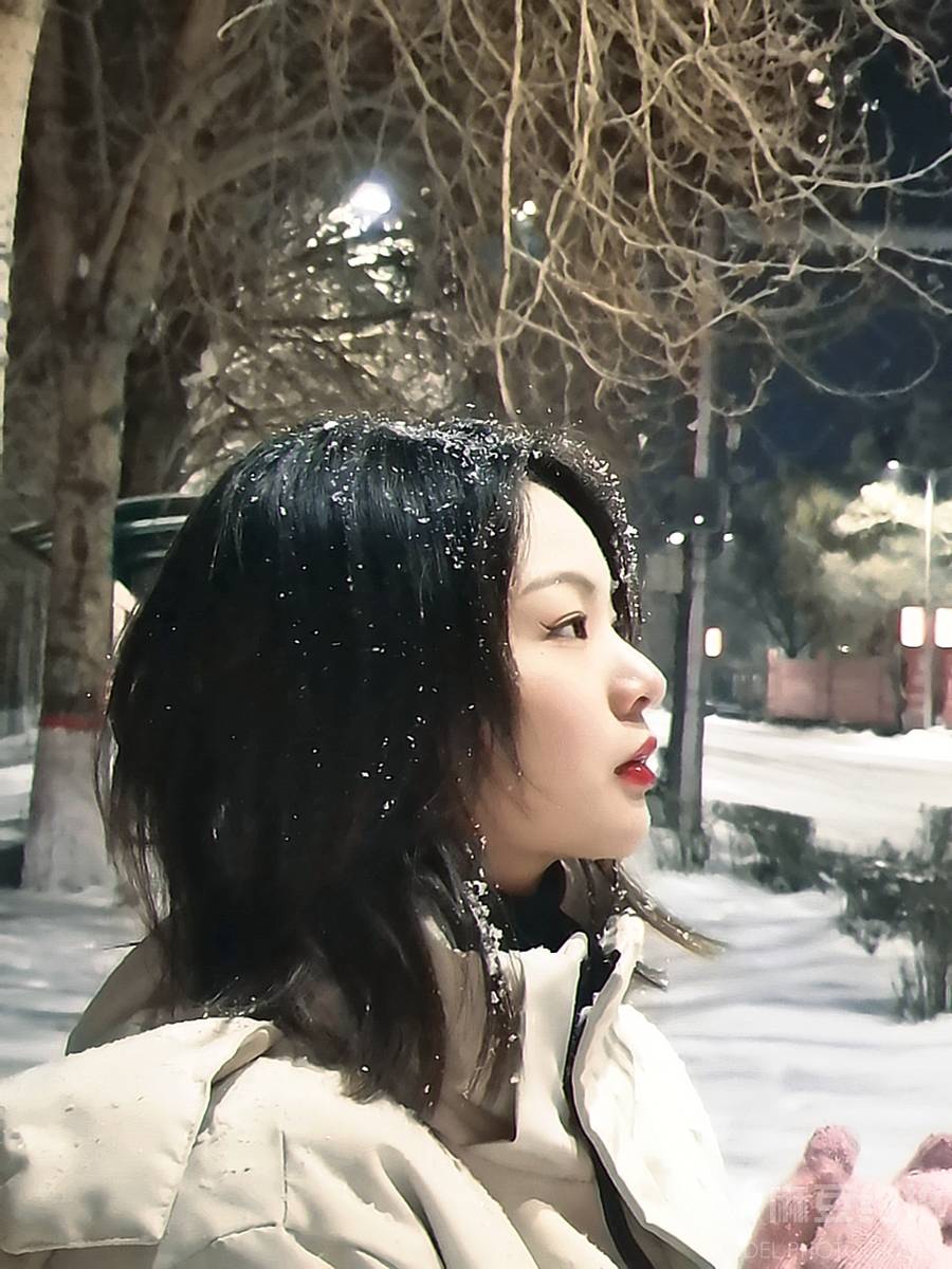 夜景模特