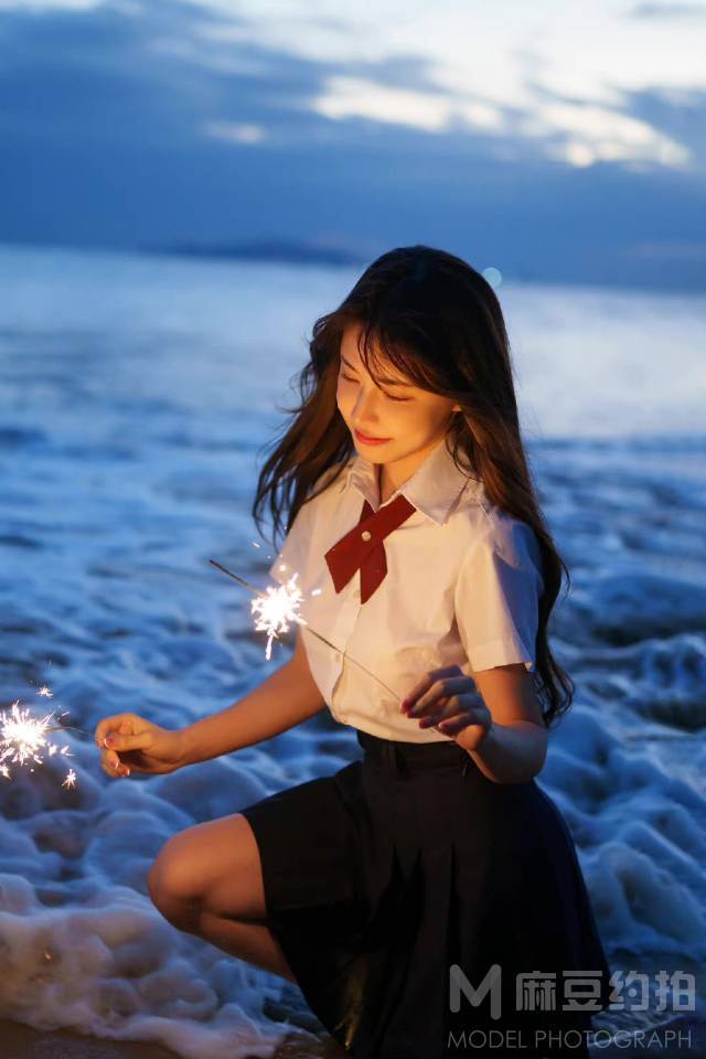夜景模特