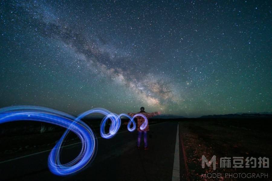 夜景模特
