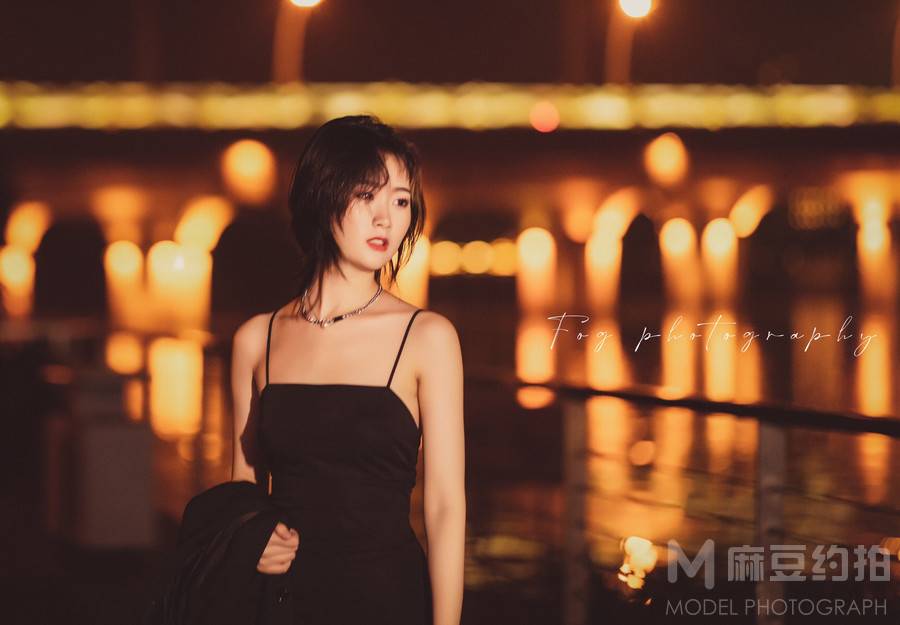 夜景模特