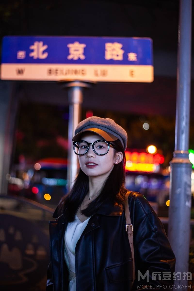 夜景模特