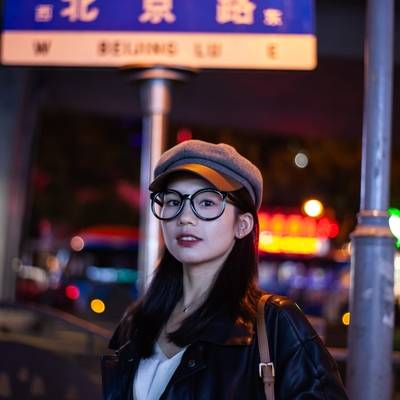夜景模特