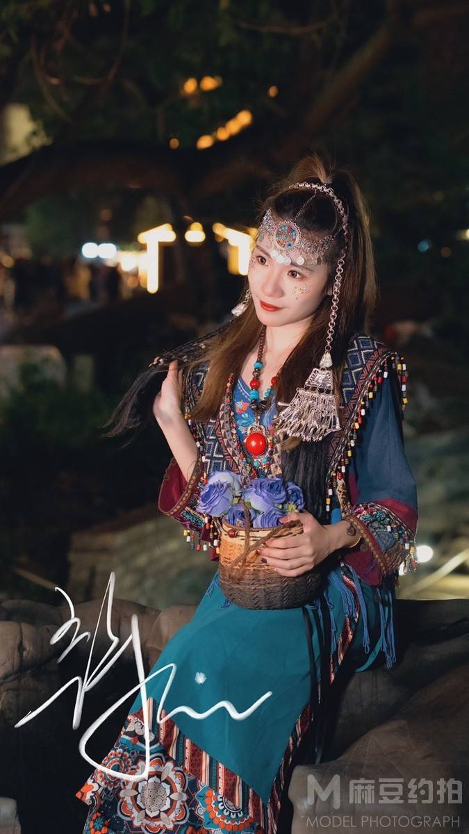 夜景模特