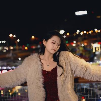 夜景模特