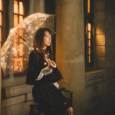 夜景模特