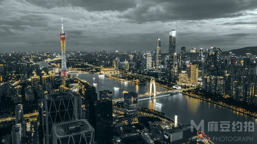 夜景模特