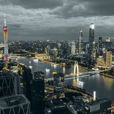 夜景模特