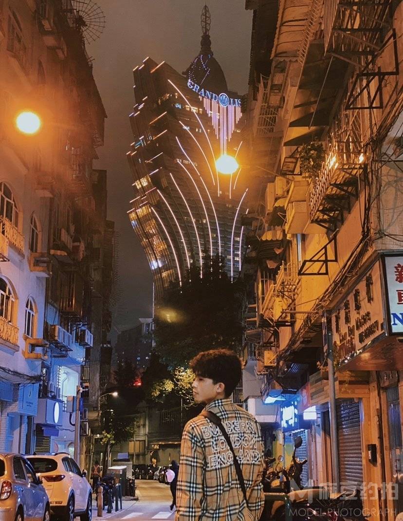 夜景模特