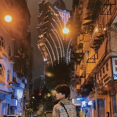 夜景模特