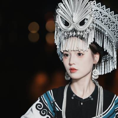 夜景模特