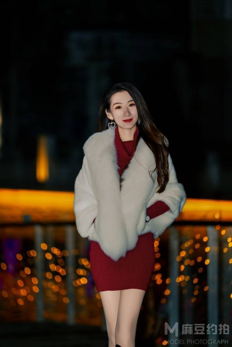 夜景模特