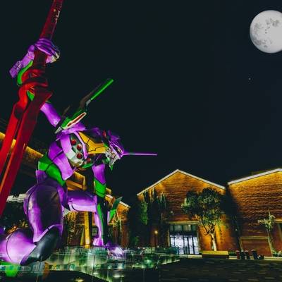 夜景模特