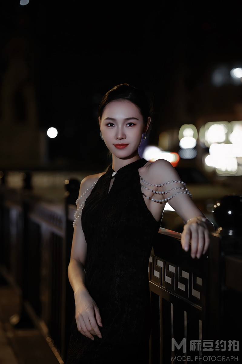 夜景模特