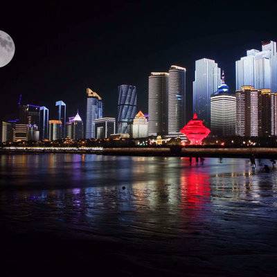 夜景模特