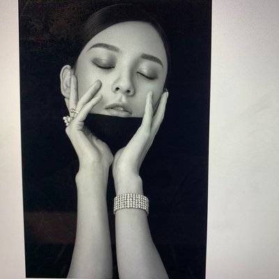 黑白模特
