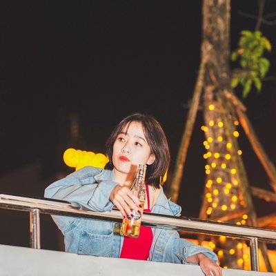 夜景模特