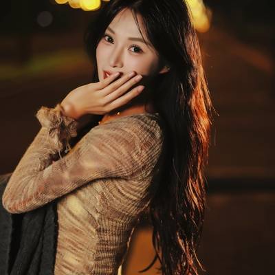夜景模特