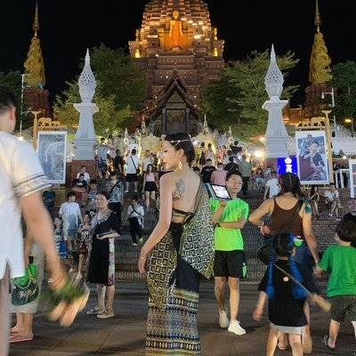 夜景模特