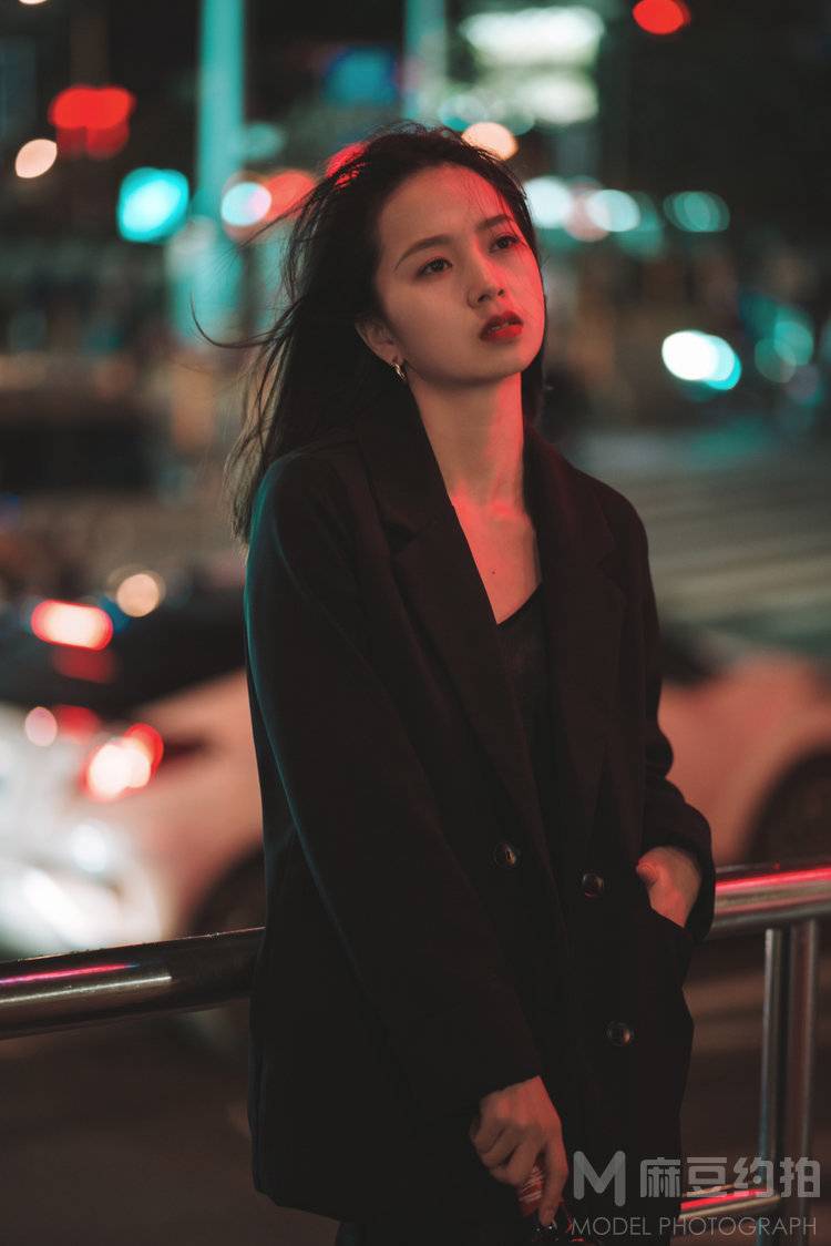 夜景模特